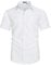 HISDERN Men's White Short Sleeve Oxford Shirt Smart Formal Casual Shirts for Men Adult Solid with Pocket Office Summer, XL
