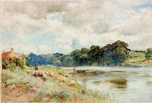 HCOTZHPY Klassische Malerei Leinwand Abstrakt Kunstwerk Wandkunst Bild Druck auf dem Coquet About von Ernest Albert Waterlow Weinlese Plakat für Bürodekoration 60x90cm