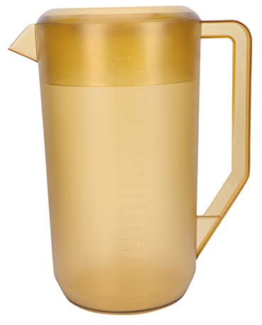 BESTOYARD Großer Getränkekrug mit Deckel und Skala 2400ml Acryl PC Bruchsicher und Hitzebeständig für Saft und Wasser im Alltag