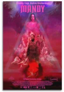 FOWNJCIA Mandy Filmposter, dekoratives Gemälde, Leinwand, Wandposter und Kunstbild, Druck, moderne Familienschlafzimmer-Dekoration, Poster, 40 x 60 cm