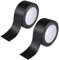 Tokaneit 2 Rollen Panzertape Extra Stark, 30mm x 50m Panzertape Schwarz, Panzertape Wasserfest, Panzerband, Extra Starkes Klebeband, Power Duct Tape zum Abdichten, Reparieren und Mehr