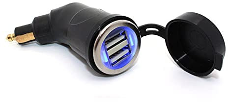 SPAKAMTZTK Dual réglable USB Adaptateur de Chargeur de Port d'interface adapté for BMW R1200GS R1200RT F800 GS F800GS F650GS F700GS F650 GS R 1200 RT ADV Briquet