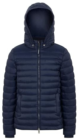 LeMieux Young Rider Ruby Puffer Jacket - Lightweight and Water-resistant - Detachable Hood - Durable Two-way Zip