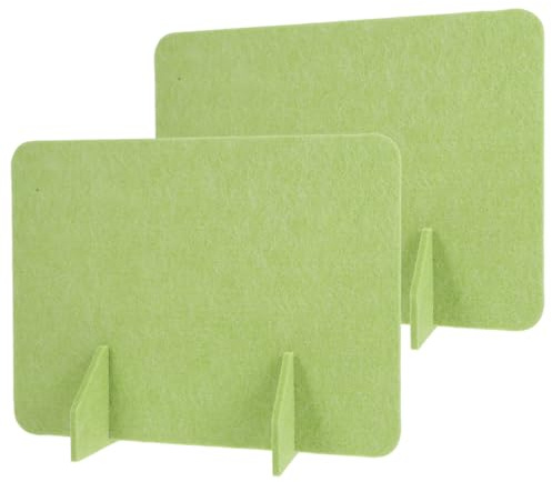 LOLIPPYY 2Er-Set Filz Schreibtisch Trennwand Freistehend Sichtschutzwand Für Büro Schule Und Homeoffice Mit Standfüßen Zur Geräuschreduzierung Platzsparend