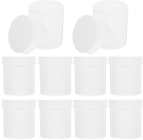 Toyvian Medikamentenflaschen mit Sicherem Verschluss aus Kunststoff 100ml 10 Stück und Dämpfungspolster Reisebehälter zur Aufbewahrung von Pillen und Kapseln