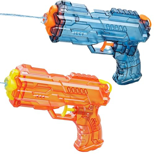 2 Pack Water Gun Toy, 180CC Powerful Water Blaster Pistols, Summer Soaker Squirt Guns with 30ft Range,Outdoor Water Pistol Toy for Swimming Pool Beach Yard Lawn Outdoor