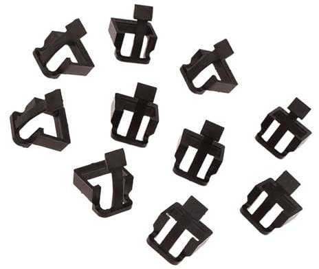 VlHpnpe 10Pieces RJ45 Connector Repair Clips Covers Compatibles Cat5e Cat6 Ethernet Cables for Home Use Black Latches