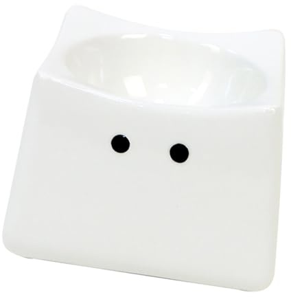 Gamelle pour chat en faïence avec surface inclinée à 30° pour une alimentation confortable et fond pour protéger contre les liquides renversés pour plus de stabilité afin que rien ne se renverse - Bol