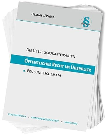 33300 - ÜK ÖR im Überblick: Prüfungsschemata (Karteikarten - Öffentliches Recht)