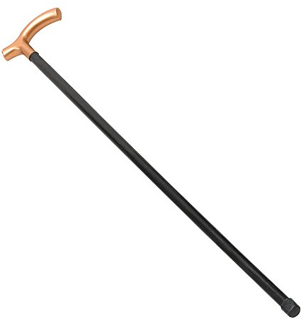 Bristol Novelty BA725 Gehstock mit goldfarbenem Griff, Unisex Adult, Gold, Einheitsgröße