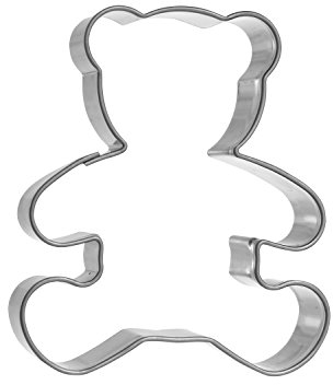 Famous Design Ausstechform Bär, Edelstahl, Silber, 5.2 x 6 x 1.5 cm