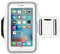 MMOBIEL Arm Phone Holder For Running Compatible with iPhone 15/15 Pro / 14/13 / 13 Pro / 12/12 Pro / 11 / XR and Other Models up to 7.1 inch - Stretchable Running Phone Holder Armband- White