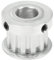 sourcingmap Aluminium XL 12 Zähne 10mm Bohrung Zahnriemenscheibe Synchronrad Silber Ton