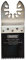 Draper 70461 Oscillating Multi-Tool Plunge Cutting Blade,Silver,(34mm)