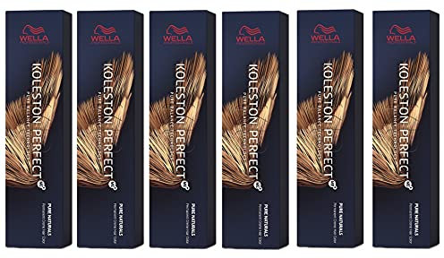 6er Wella Koleston Perfect ME+ 5/75 Hellbraun Braun Mahagoni 60 ml