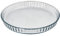 Molde Rizado Horno Cristal Borosilicato Ø 28 cm. Ideal Postres, Cocina, Resposteria, Tartas, Quiche, Libre BPA