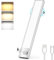 MEDE Under Cabinet Kitchen Lights,3 Color Temperature Motion Sensor Lights Indoor Rechargeable,76 LED Dimmable Wardrobe Lights with Power Display,Wireless Cupboard Lights for Closet,Stair,Bedroom-22cm