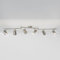 HOFTRONIC - Riga LED Deckenstrahler 6-Flammig - Edelstahl - 6 Spots drehbar/schwenkbar - GU10 400 Lm 5W 6000K Kaltweiß - Deckenspot für Wohnzimmer, Küche, Flur - Deckenleuchte - Spotlampe (L1200mm)