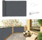SUNNY GUARD Balkon Sichtschutz 100x600cm HDPE Balkonverkleidung Balkonabdeckung Balkonumspannungen,Sonnenschutz und Atmungsaktivität,Geeignet für Balkon,Garten,Terrasse,mit Kabelbinder,Anthrazit