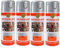 various-Pintura Spray Antioxidante Aluminio 400 Ml para las Superficies de Metal, Hierro y Aluminio,Pack de 4 Unidad