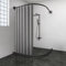 Einfarbiger Duschvorhang, dunkelgrauer Duschvorhang, moderner Badezimmer-Duschvorhang, wasserdicht, Heimstoff-Dekoration, 90 x 220 cm (35,43 x 86,61 Zoll)