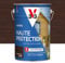 V33 Vernice per legno esterno rovere scuro satinato, alta protezione 8 anni, alta resistenza idrorepellente e UV, resistente alle variazioni del legno, Ecolabel, resina di origine vegetale, 5 l