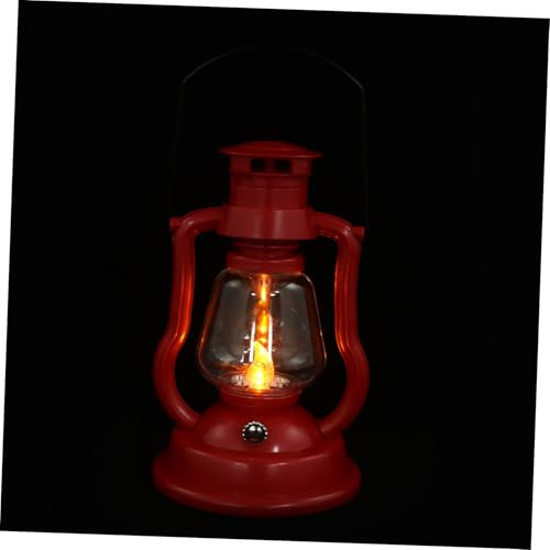 BUGUUYO Petroleumlampe Nachtlicht Led-petroleumlampe Kammer Öllampe Urlaub Laterne Lampe Flackernde Laternen Flammenlose Petroleumlampe Led-öllaterne Campinglaterne Led-lampe Plastik Abs