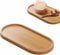 BRDTKUGV Bamboo Oval Wooden Bath Tray, Jewelry Dish & Soap Dispenser Tray, 16x7x1cm, Natural, 100% Bamboo