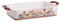 Egan Pirofile Collezione Paese Mio. Pirofile in stoneweare di Colore Rosso con Fantasia a Paesaggio. Misure: 37x22 cm. La refernza è 121023