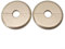 Set of 2 Radiator Pipe Collars, 70mm Outer Diameter, 15mm Inner Diameter, (gold)