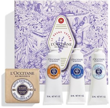 L'OCCITANE Nourish & Soothe Shea Butter Discovery Collection | Softening & Protecting | Vegan & 96% Readily Biodegradable | Premium & Clean Beauty Bath & Body Gift Set for All Skin Types