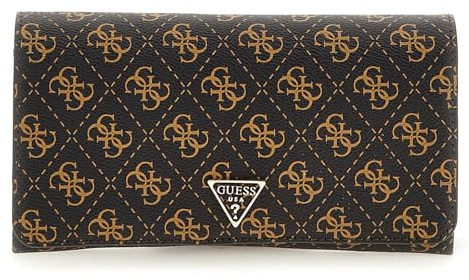 GUESS Noelle II Xbody Flap Organizer Brown Logo