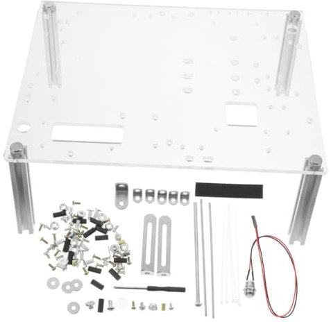 1 Set Computer Open Air Struttura per Design Trasparente Compatibile con Schede Madt Facile Installare