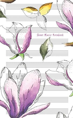 Sheet Music Notebook: Music Manuscript Paper, Staff Paper, Musicians Notebook (Music Composition Books) 5 x 8 inches, 100 pages (White Paper)