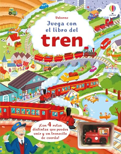 Juega con el libro del tren (Libros con juguete de cuerda)