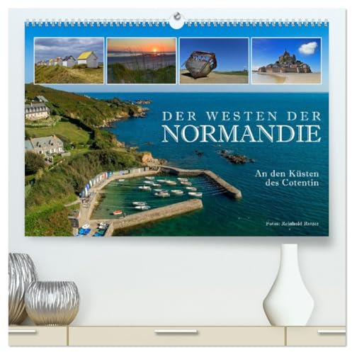 Der Westen der Normandie – An den Küsten des Cotentin (hochwertiger Premium Wandkalender 2026 DIN A2 quer), Kunstdruck in Hochglanz: Eine Reise durch ... Mont-Saint-Michel um Süden. (CALVENDO Natur)