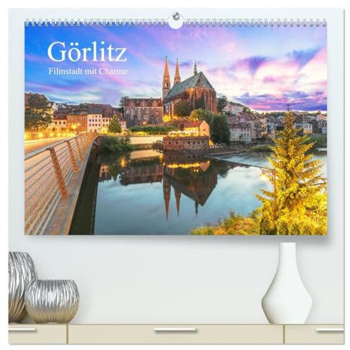 Görlitz - Fimstadt mit Charme (hochwertiger Premium Wandkalender 2026 DIN A2 quer), Kunstdruck in Hochglanz: GÖRLIWOOD, eine der besterhaltenen Städte ... und romantische Atmosphäre. (CALVENDO Orte)