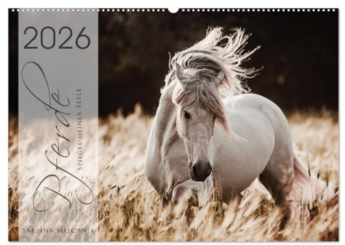 Spiegel deiner Seele (Wandkalender 2026 DIN A2 quer), CALVENDO Monatskalender: Lassen Sie sich entführen in die Faszinierende Welt der Pferde (CALVENDO Tiere)