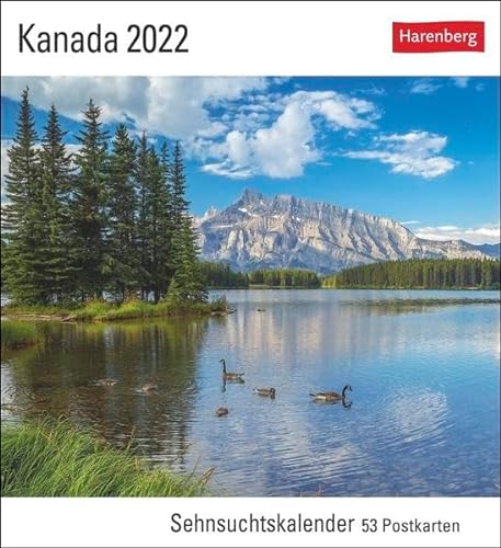Kanada Kalender 2022: Sehnsuchtskalender, 53 Postkarten