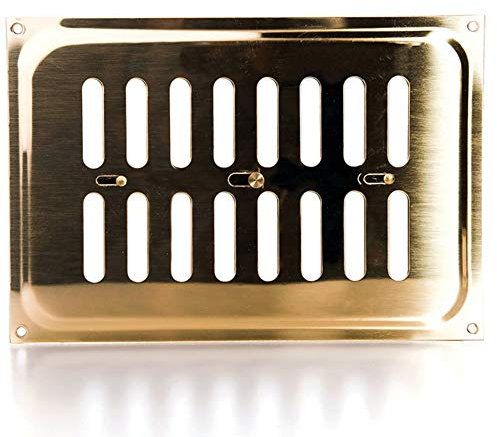 Rytons 9X6 Solid Brass Hit & Miss Ventilation Grille