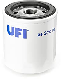UFI Filters, Filtro Gasolio 24.370.00, Filtro Carburante per Ricambio, Adatto ad Auto, Furgoni e Trattori, Applicabile su Modelli Atlas, Carraro Antonio, Fai, Fiori, Goldoni, Jeep, Nissan, Volvo Penta e Valpadana