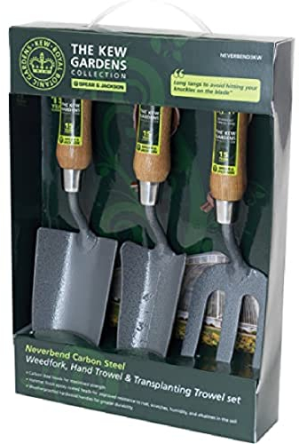 Spear & Jackson NEVERBEND3KW Kew Gardens Collection Neverbend Carbon 3 Piece Gift Set