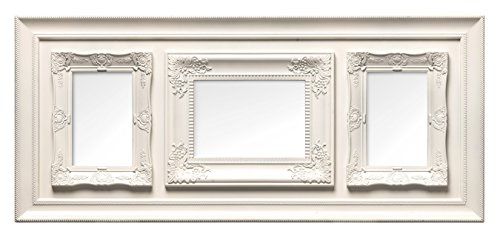 Premier Housewares Vintage Multi-Photo Frame for 3 Photos, Cream