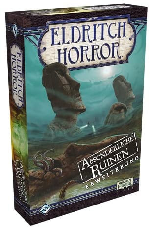 Fantasy Flight Games, Eldritch Horror – Absonderliche Ruinen, Erweiterung, Expertenspiel, Strategiespiel, 1-8 Spieler, Ab 14+ Jahren, 120+ Minuten, Deutsch, Mehrfarbig, Bunt