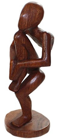 budawi® - Yoga, Holzskulptur Höhe ca. 22 cm, Holzfigur, Kunsthandwerk aus Bali