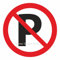 Parken Verboten Parkverbot Schild Aufkleber Vinyl Sticker Hinweisschild (20cm)