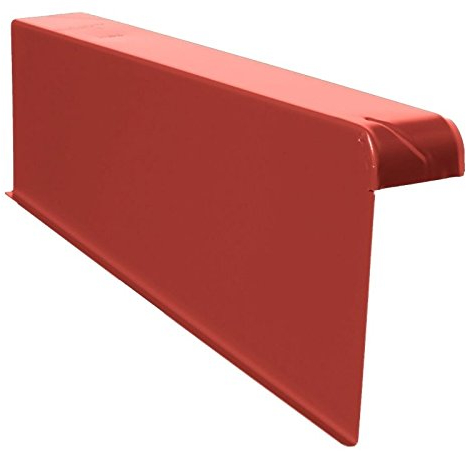 Windschutz-Ortgänge Ortgang Ortgangblech Aluminium 6/16 + Schraube (links, P-Klassikkupferrot)