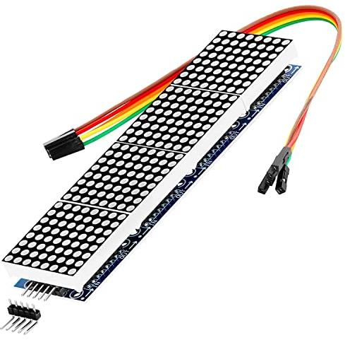 AZDelivery MAX7219 8x32 4 in 1 Dot Matrix LED Display Modul Anzeigemodul kompatibel mit Arduino inklusive E-Book