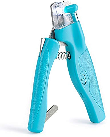Pet Nail Clipper with LED Light for Dogs & Cats, Rechargeable Nails & Claws Trimmer Grooming, Safe Professional Trimming Tool with Nail Trapper & Free Nail File, Quick-Sensor Razor Sharp Blades