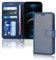 TECHGEAR iPhone 12 Pro Max Leather Wallet Case, Flip Protective Case Cover with Wallet Card Holder, Stand and Wrist Strap - Blue PU Leather with Magnetic Closure Designed for iPhone 12 Pro Max 6.7